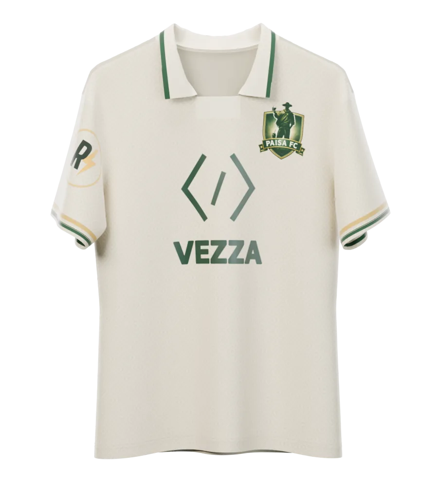 Camiseta suplente de Paisa FC (crema)